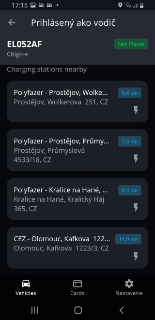 Elektromobilita - aplik�cia - vozidl�