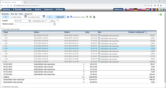 Zber d�t / ��dla